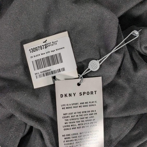 NWT DKNY SPORT PLUS FRENCH TERRY LOGO HOODIE - 1X - Picture 5 of 5